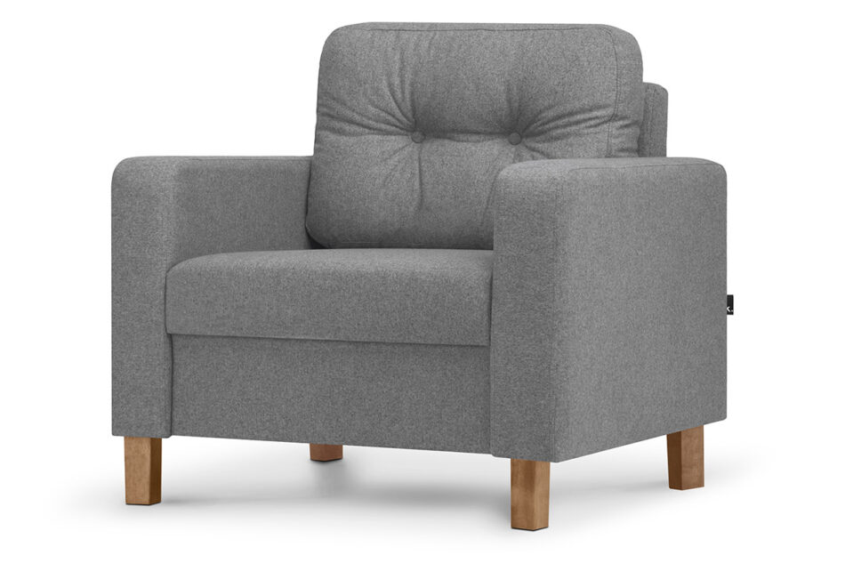 ERISO Ciemnoszary fotel do salonu ciemny szary - zdjęcie 1