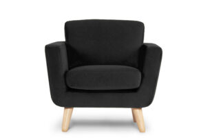TAGIO, https://dev1-mda.konsimo.pl/kolekcja/tagio/ Czarny fotel skandynawski czarny - zdjęcie