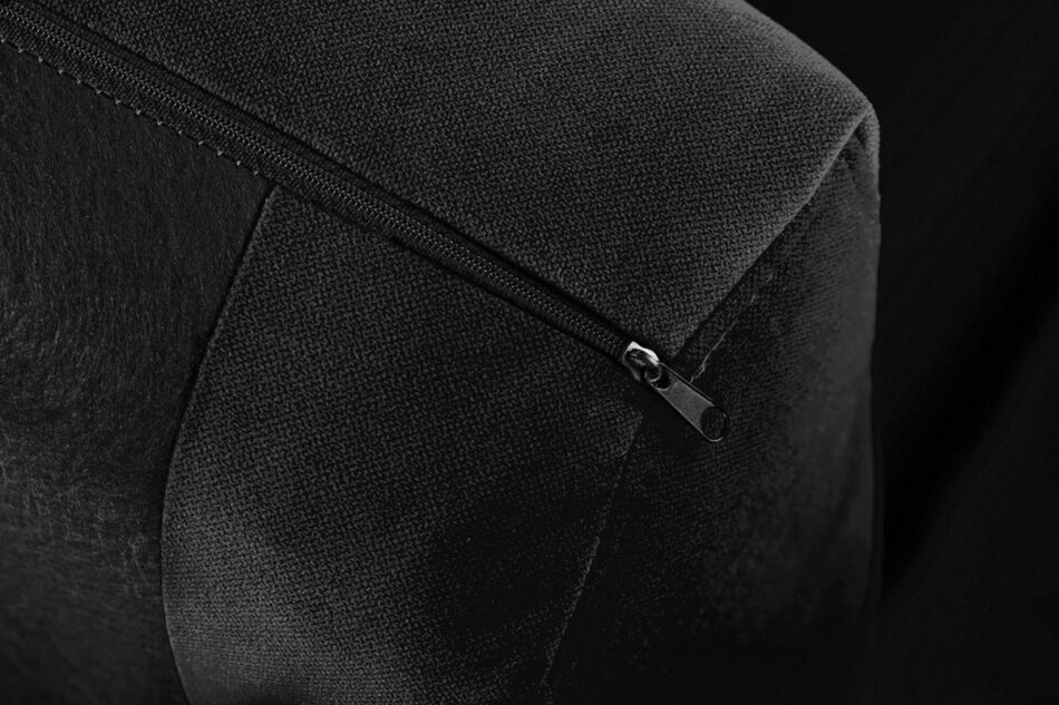 TAGIO Czarny fotel skandynawski czarny - zdjęcie 4