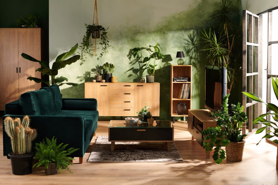 FRISK Komoda skandynawska do salonu dąb naturalny - zdjęcie 3