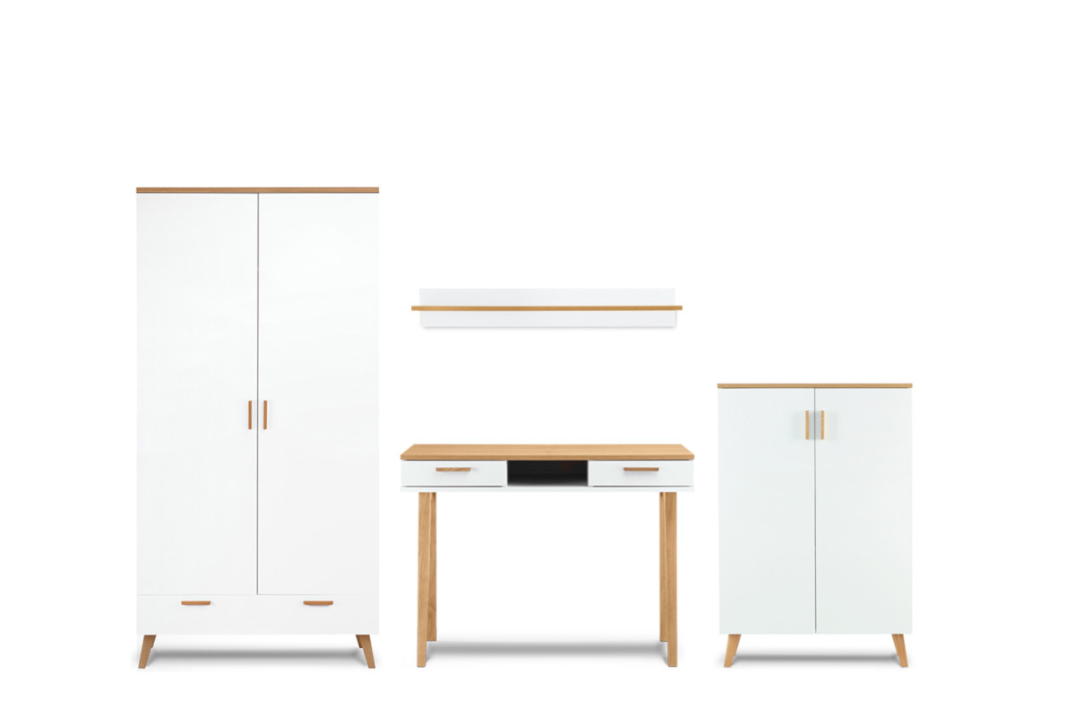 Meble skandynawskie białe do salonu