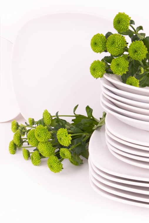 GRESI Zestaw obiadowy, 6 os. (18el.) biały - zdjęcie 9