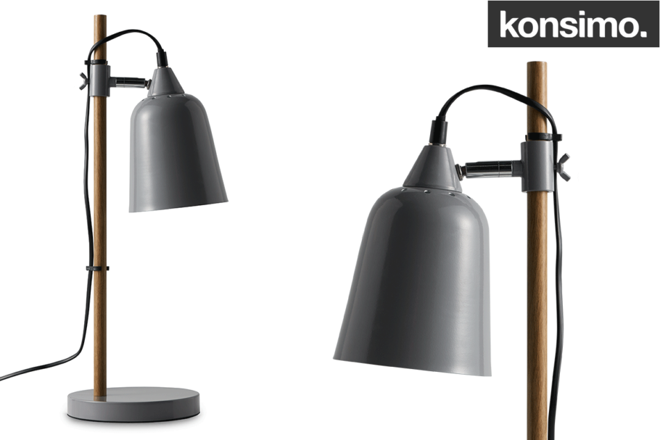 HALI Lampa stołowa szary - zdjęcie 5