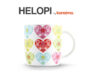 HELOPI Kubek biały/wielokolorowy - zdjęcie 3