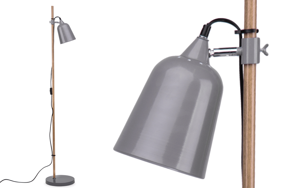 PLISO Lampa podłogowa szary - zdjęcie 3