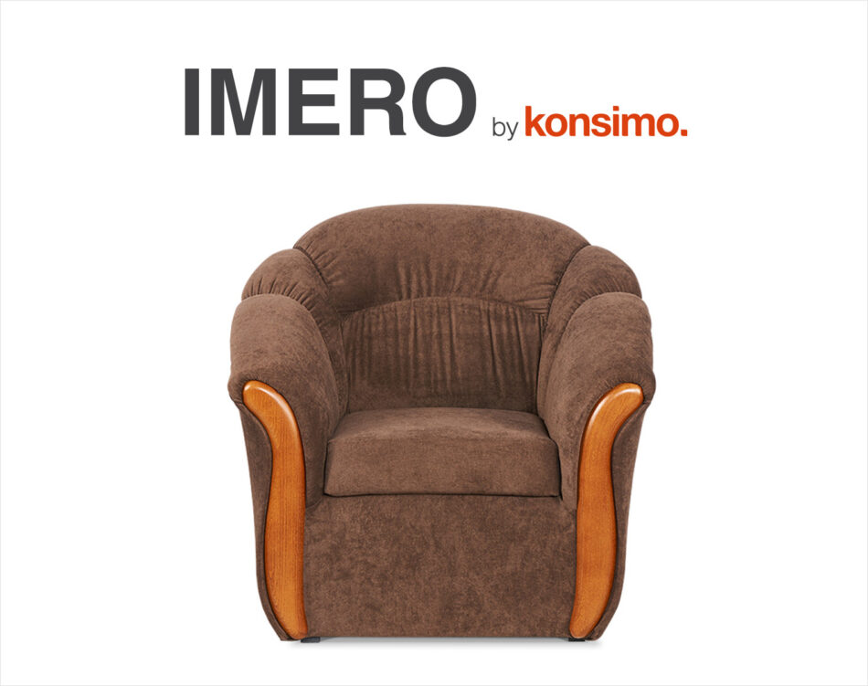 IMERO Fotel ciemny brąz - zdjęcie 6