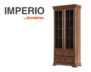 IMPERIO Szklana witryna do salonu orzech orzech - zdjęcie 8