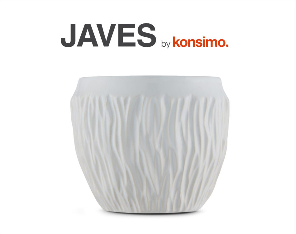 JAVES Osłonka do kwiatów biały - zdjęcie 3