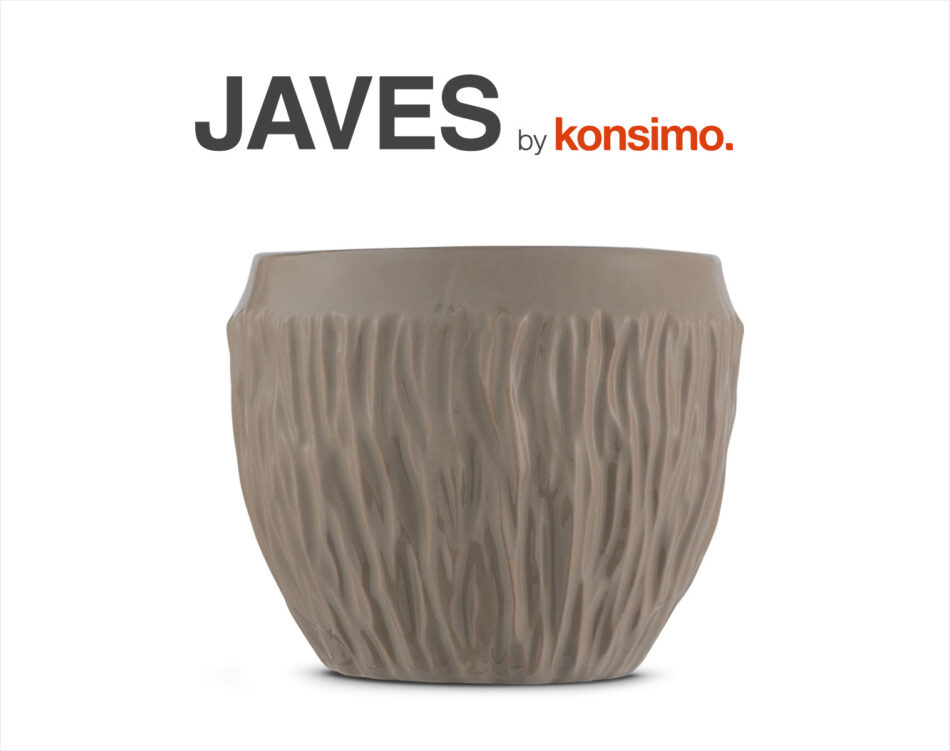 JAVES Osłonka do kwiatów szarobrązowy - zdjęcie 3