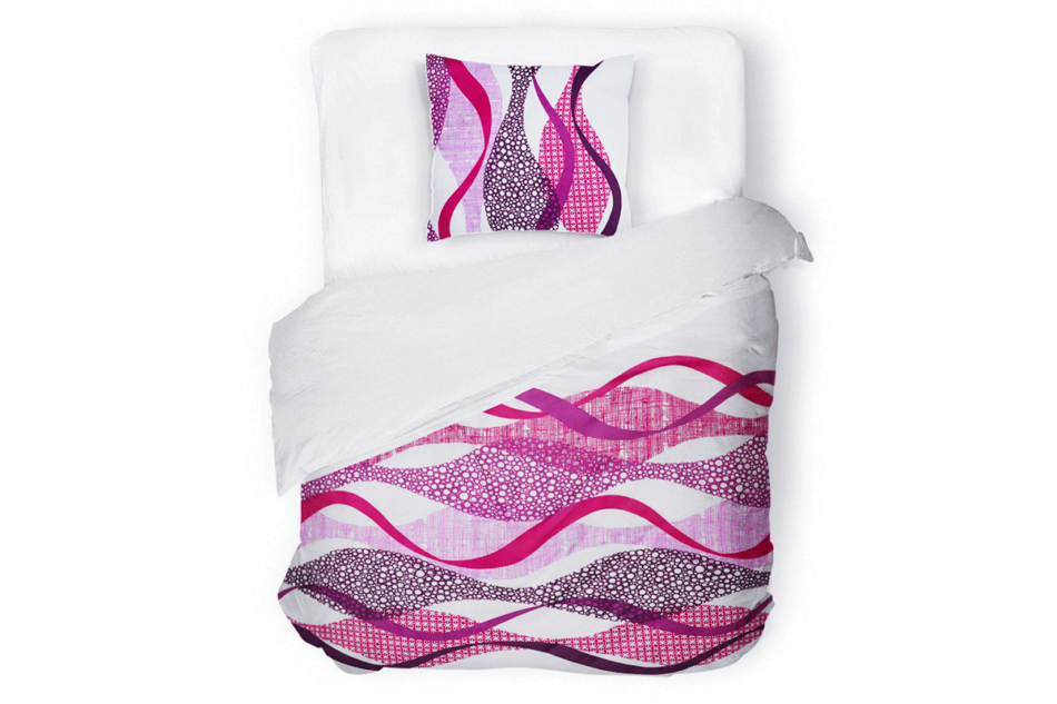 ARTIP Komplet pościeli biały/różowy/fioletowy - zdjęcie 0