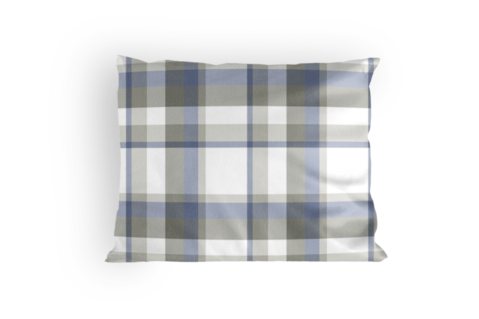 EMYS Komplet pościeli z bawełny niebieski/szary - zdjęcie 5