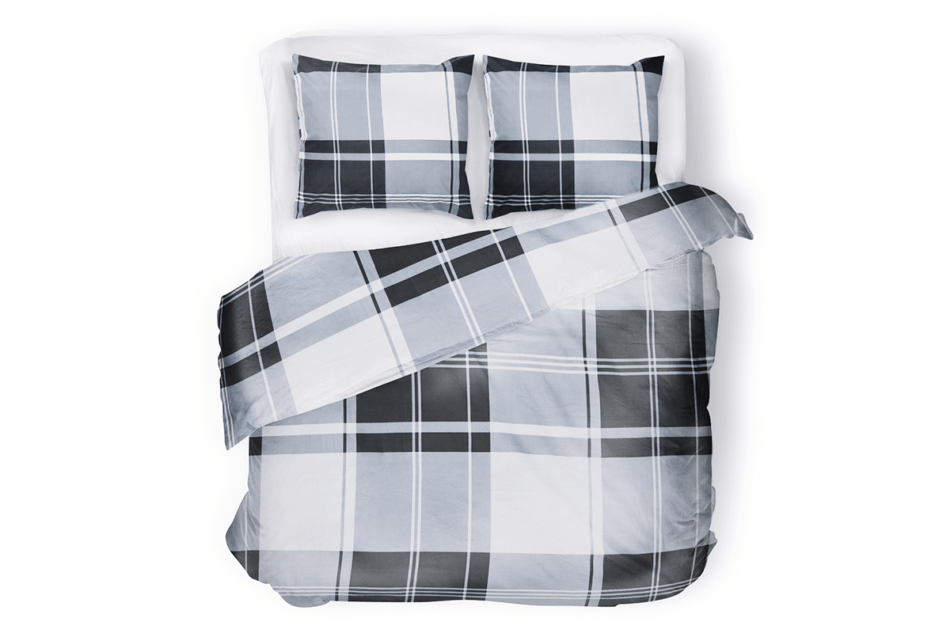 PRUNEL Komplet pościeli czarny/szary/biały - zdjęcie 0