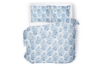 SATIVA Komplet pościeli niebieski/biały - zdjęcie 1