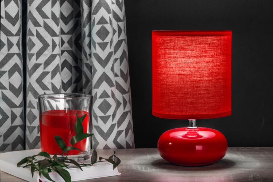 DELO Świeca zapachowa w szkle czerwony - zdjęcie 1