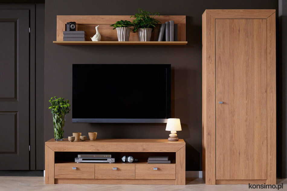 CALDO Szafka RTV dąb naturalny - zdjęcie 1