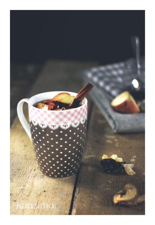 NOMADA Kubek brązowy/biały/różowy - zdjęcie 2