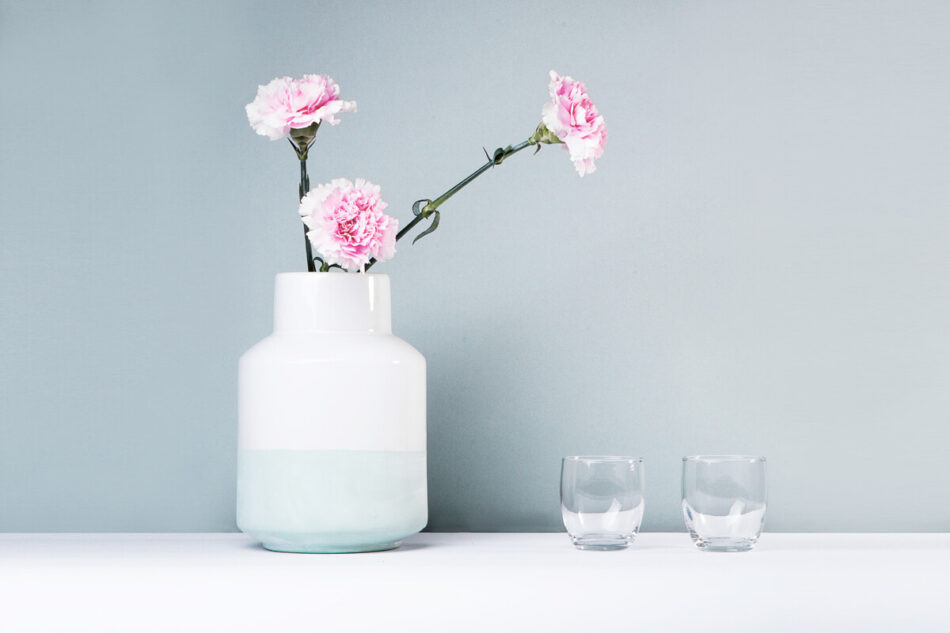 ERODI Wazon biały/szary - zdjęcie 3