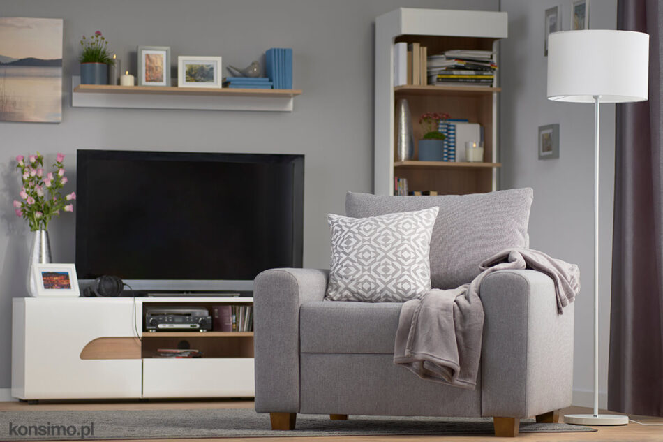 REVO Fotel jasny szary - zdjęcie 1