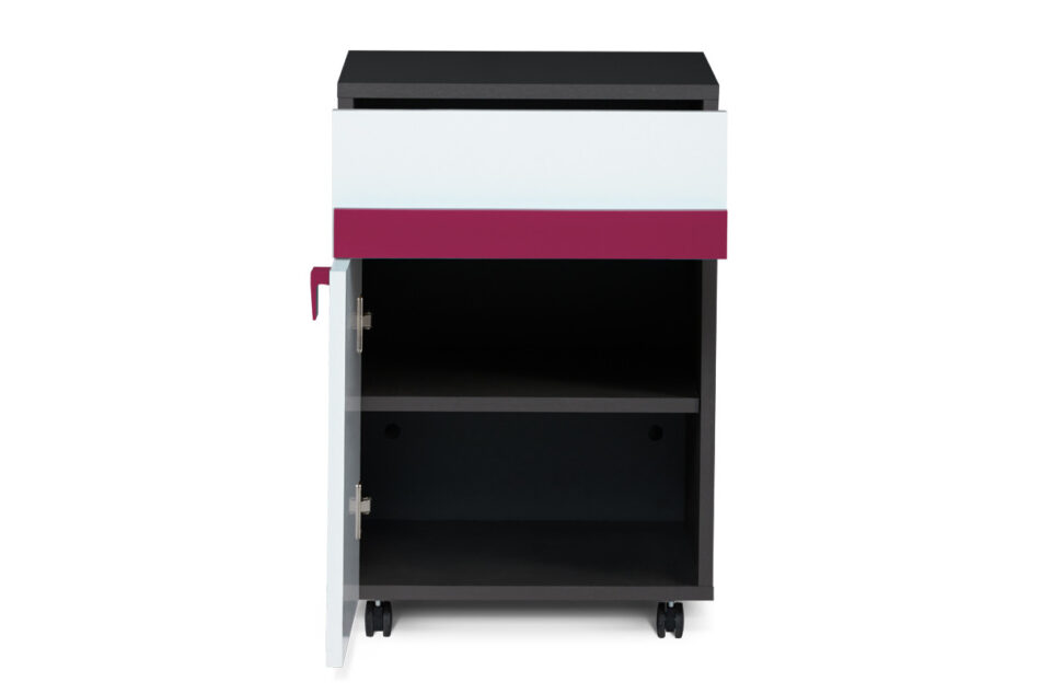 SHIBU Szafka kontenerek dla dziecka grafit/biały/różowy - zdjęcie 2