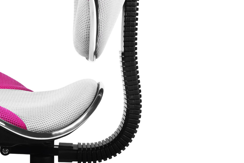 LIDRIS Krzesło obrotowe szary/różowy - zdjęcie 4