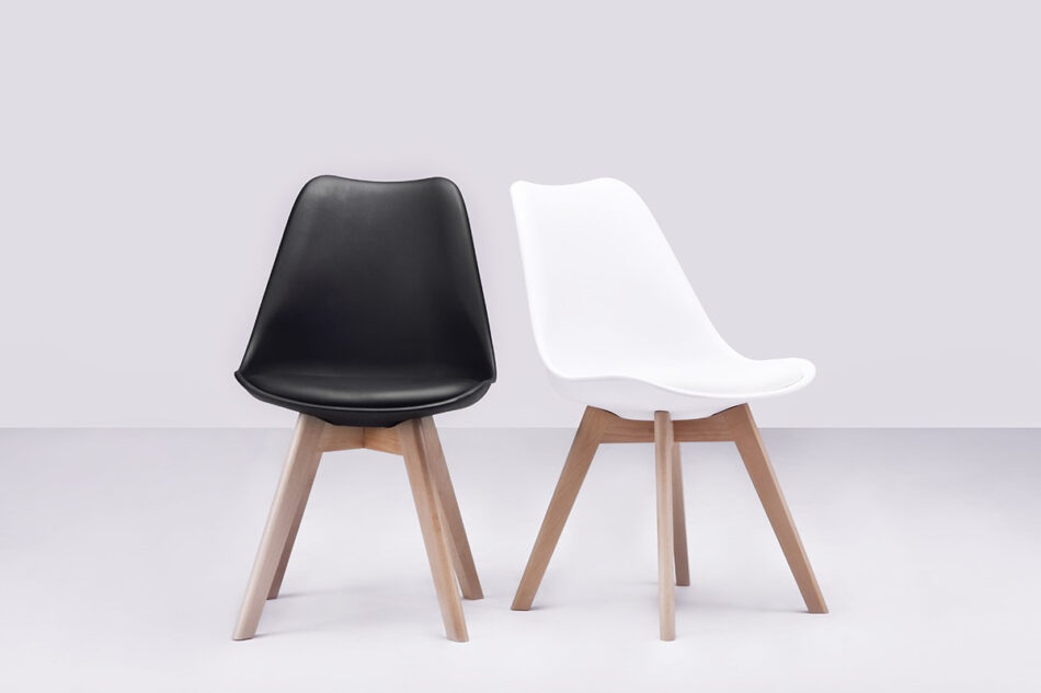 BESO Zestaw krzesła 4 szt. czarny - zdjęcie 5