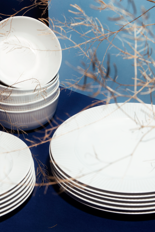 LARIS Zestaw obiadowy, 6 os. (18el) biały - zdjęcie 15