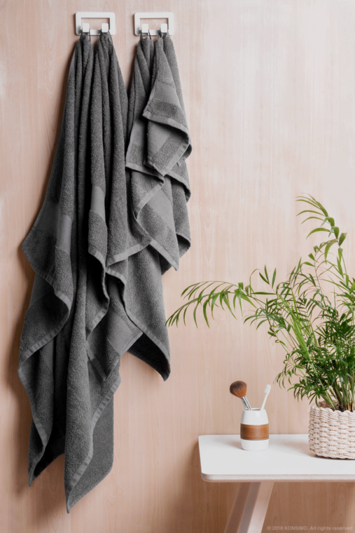 LENTE Ręcznik szary - zdjęcie 5