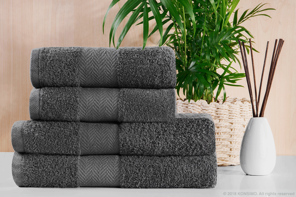 LENTE Ręcznik szary - zdjęcie 5