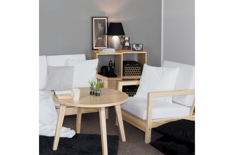 LISSO Łóżko rama sosna naturalna - zdjęcie 4