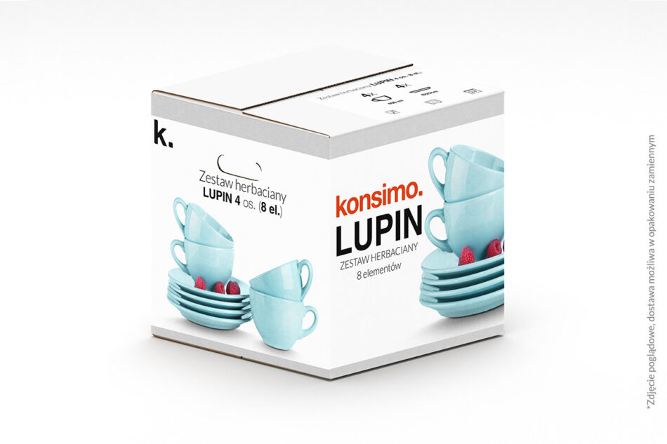 LUPIN Zestaw herbaciany, 4 os. (8 el) miętowy - zdjęcie 3