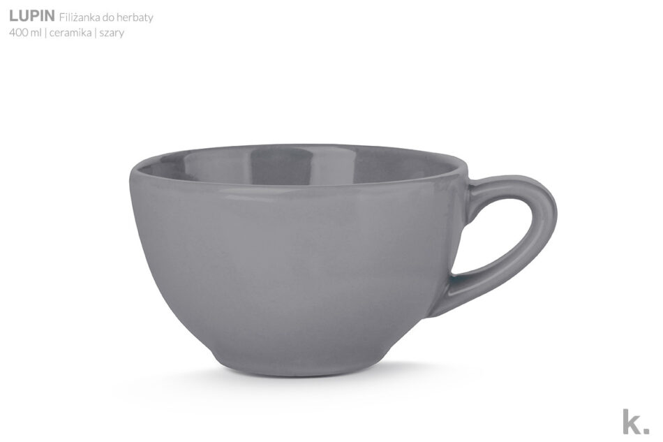 LUPIN Zestaw herbaciany, 4 os. (8 el) szary - zdjęcie 4