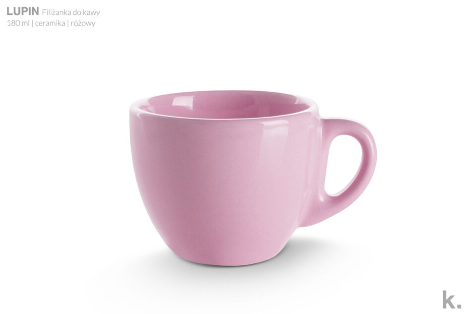 LUPIN Zestaw kawowy, 4 os. (12 el) różowy - zdjęcie 4