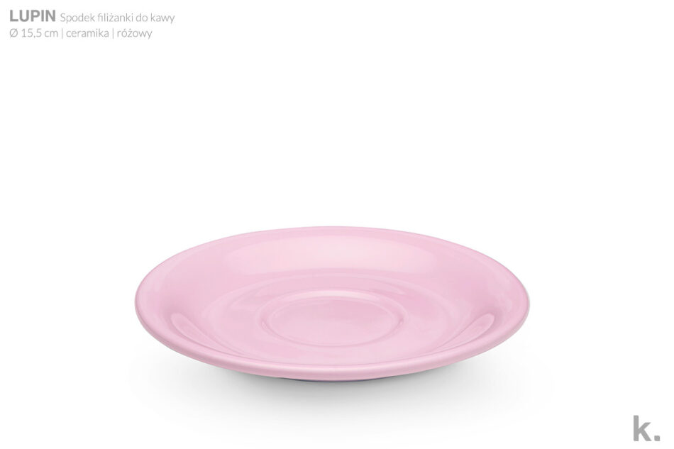 LUPIN Zestaw kawowy, 4 os. (12 el) różowy - zdjęcie 5