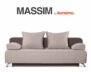 MASSIM Sofa 3 beżowy/brązowy - zdjęcie 9
