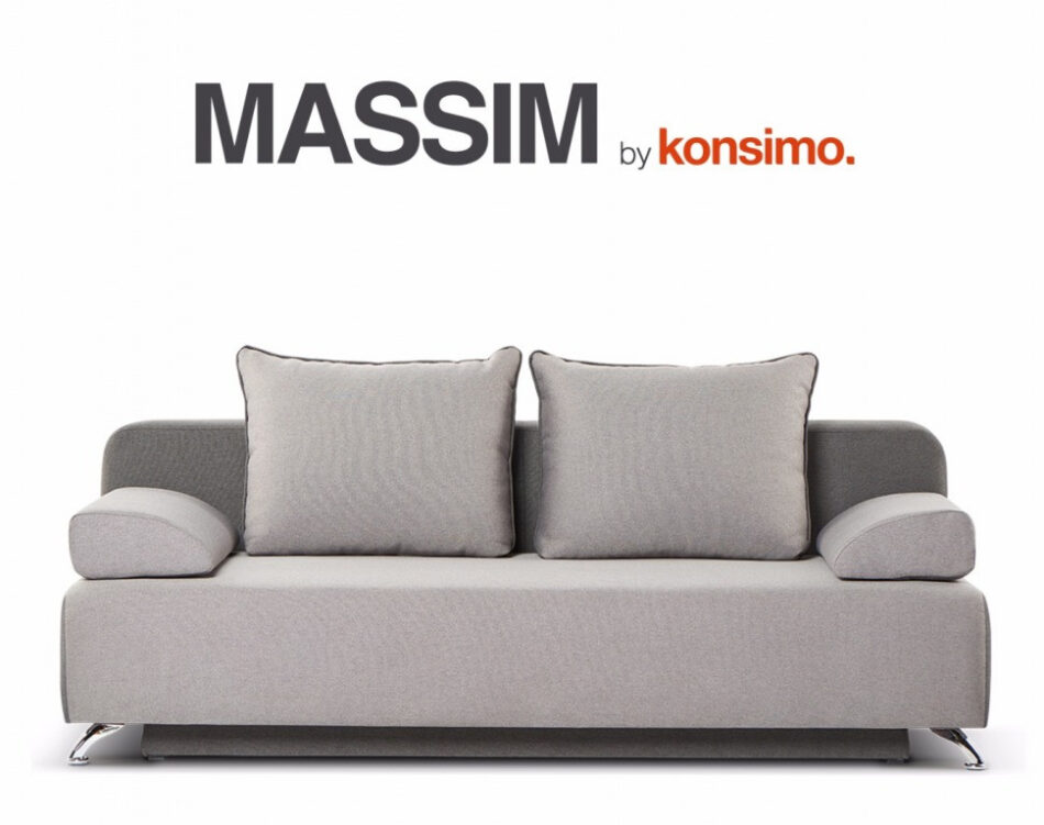 MASSIM Sofa 3 ciemny szary/jasny szary - zdjęcie 5