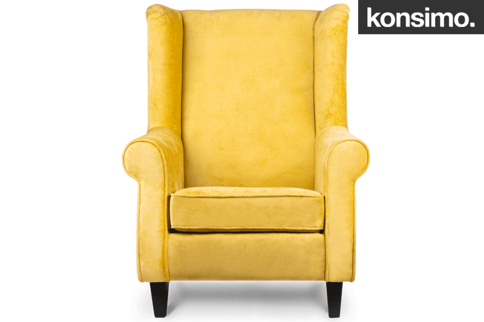 MILES Fotel żółty - zdjęcie 12