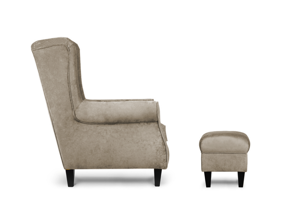 MILES Fotel beżowy - zdjęcie 3