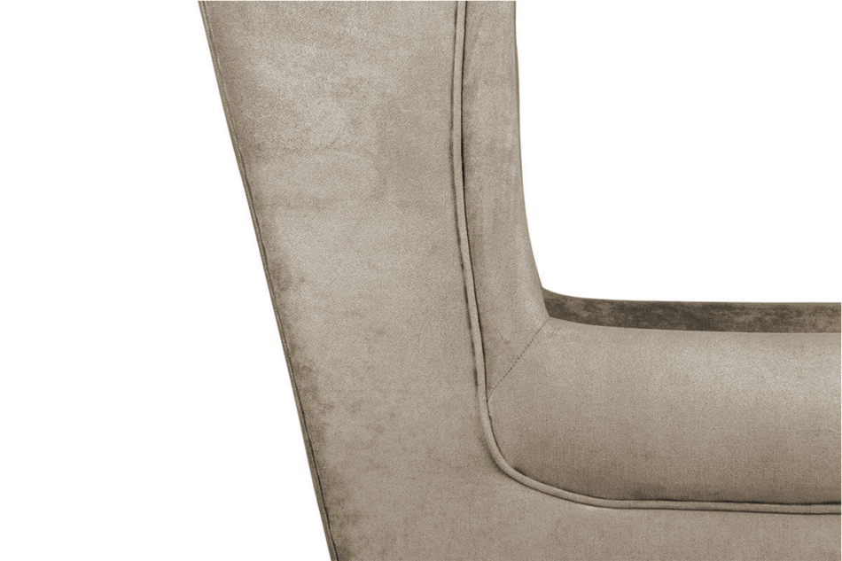 MILES Fotel beżowy/buk - zdjęcie 6