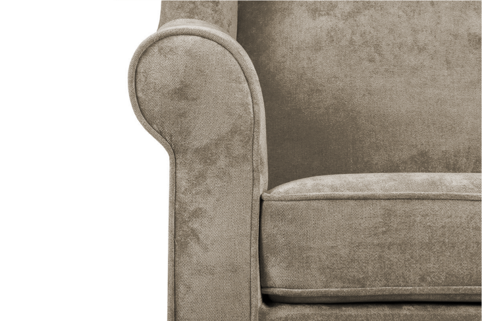 MILES Fotel beżowy/buk - zdjęcie 5