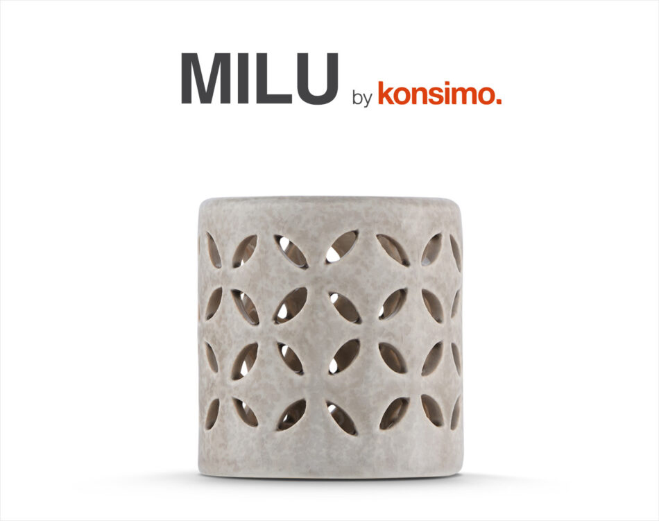 MILU Lampion jasny szary - zdjęcie 2