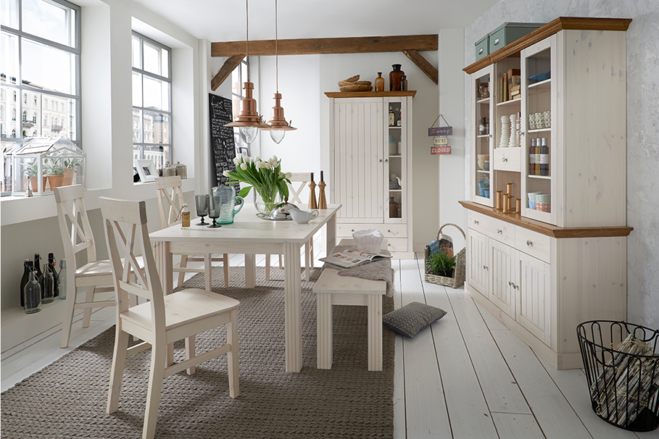 MONACO Szafka do przedpokoju biały/sosna naturalna - zdjęcie 2