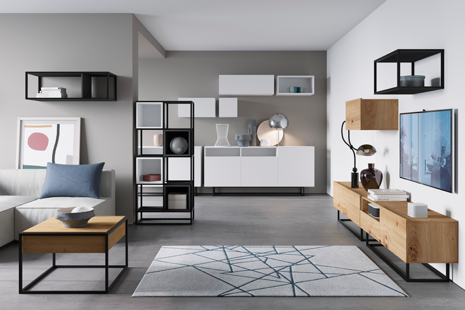 MORIO Wisząca szafka RTV biały - zdjęcie 3