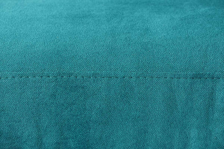 TAGIO Turkusowy skandynawski narożnik z pufą / otomaną prawy turkusowy - zdjęcie 5