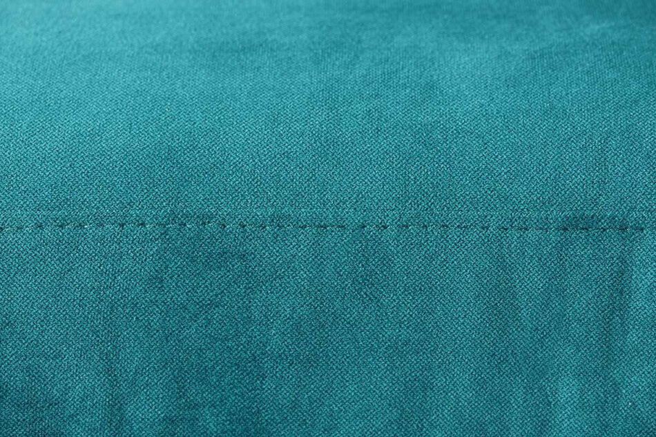 TAGIO Turkusowy skandynawski narożnik z pufą / otomaną lewy turkusowy - zdjęcie 7