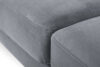 TAGIO Szary skandynawski narożnik z pufą / otomaną prawy szary - zdjęcie 5