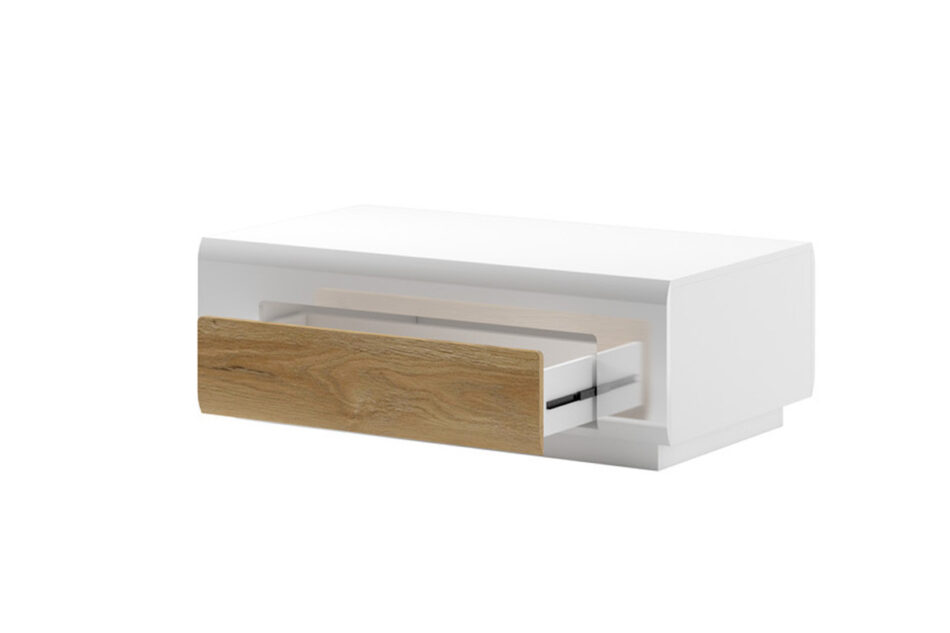 TOLEDO Stolik kawowy biały/jasny dąb - zdjęcie 1