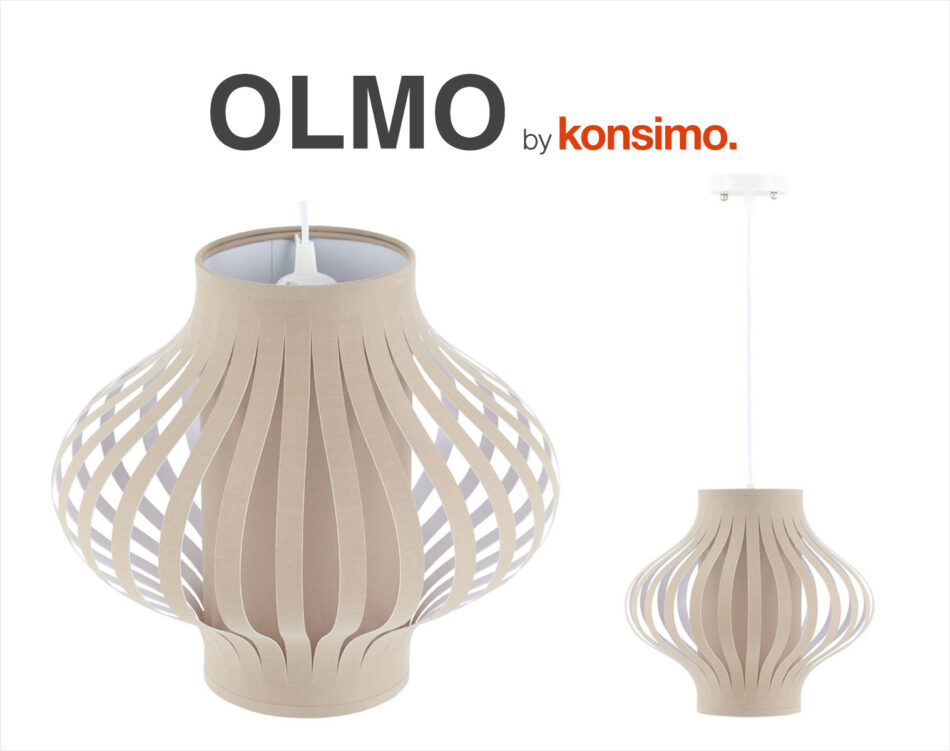 OLMO Lampa wisząca biały/beżowy - zdjęcie 2
