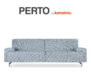 PERTO Sofa 3 zielony/niebieski/kremowy - zdjęcie 8
