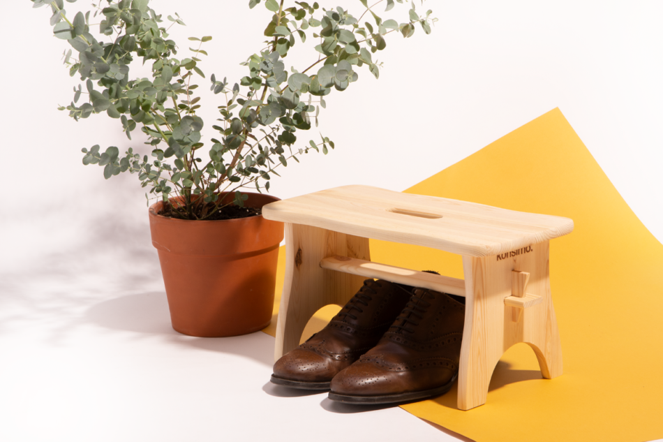 ACRIS Stołek sosna naturalna - zdjęcie 7