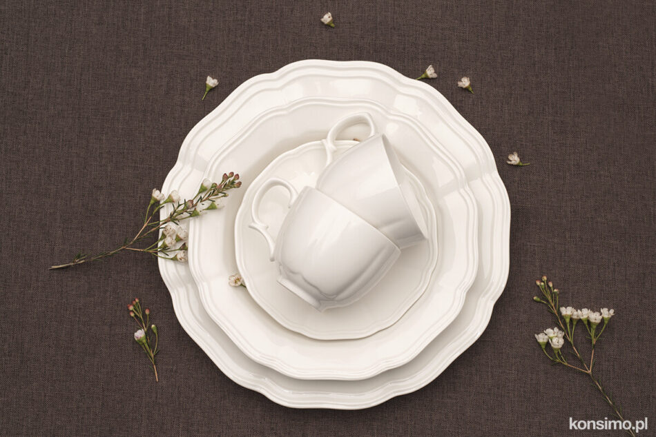 AVENA Talerz  deserowy kremowy - zdjęcie 1